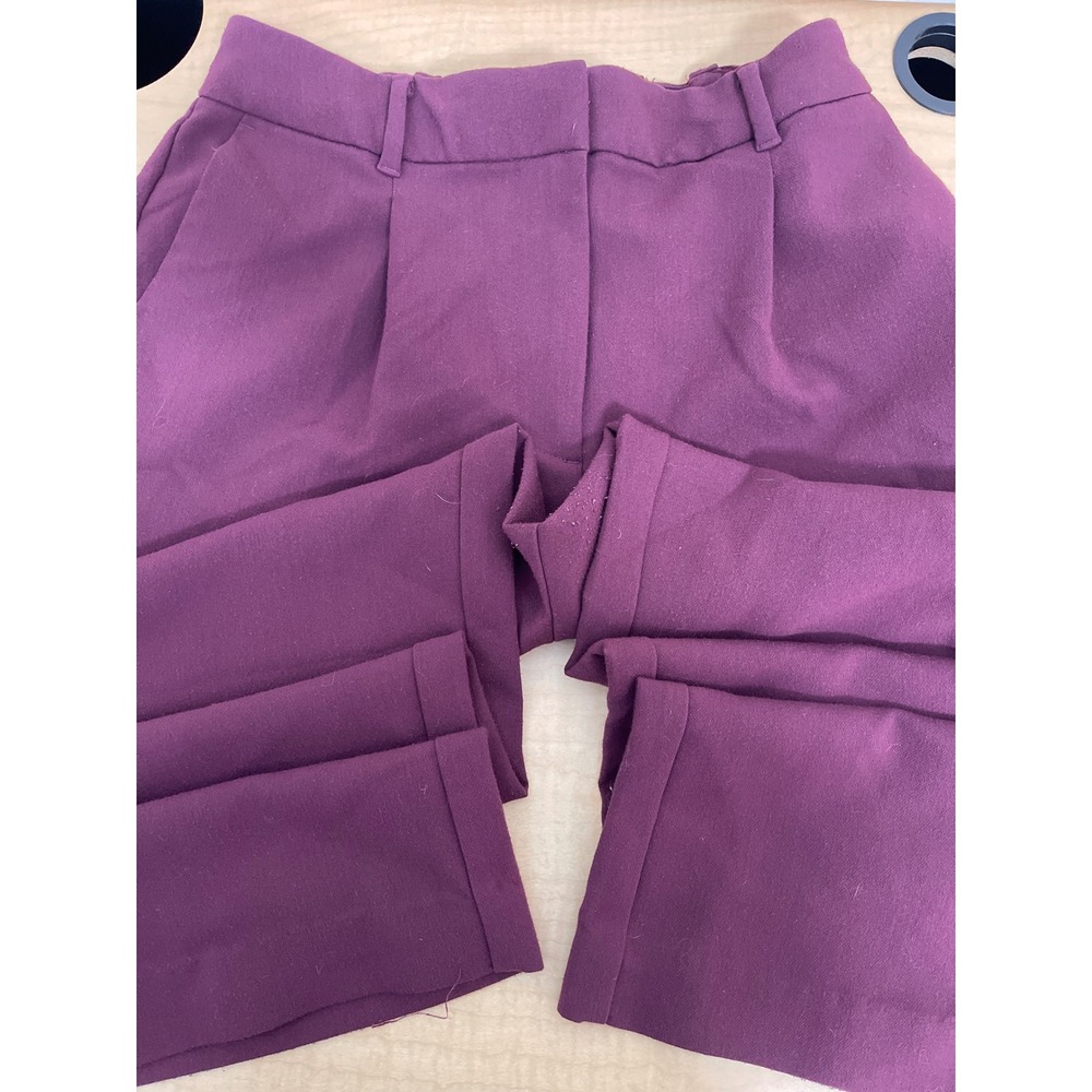 Old Navy Taylor Wide Leg Trouser Extra High-Rise Purple Pleated Pants Medium